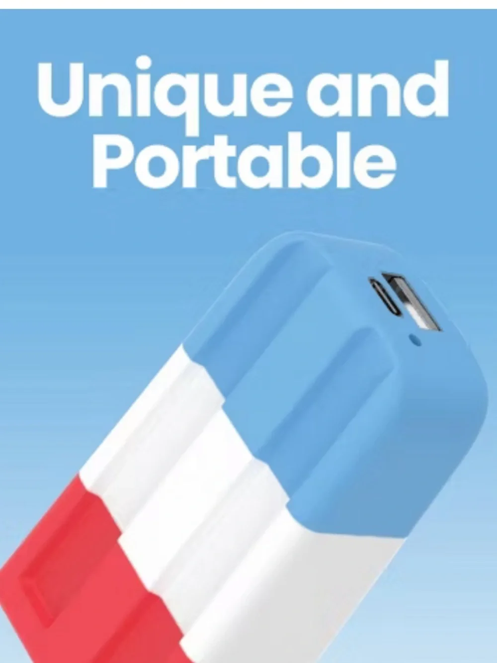 GEMS Figural Power Bank & GEMS Figural USB-C Cable - Popsicle